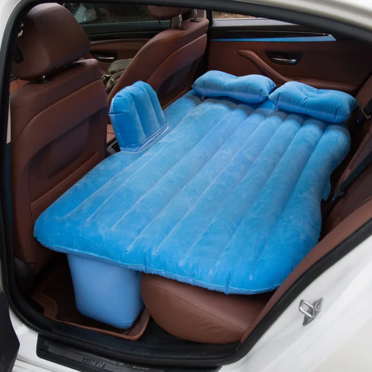 Hot Sale Soft Comfortable PVC Flocking Travel Air Inflatable Car Bed Mattress