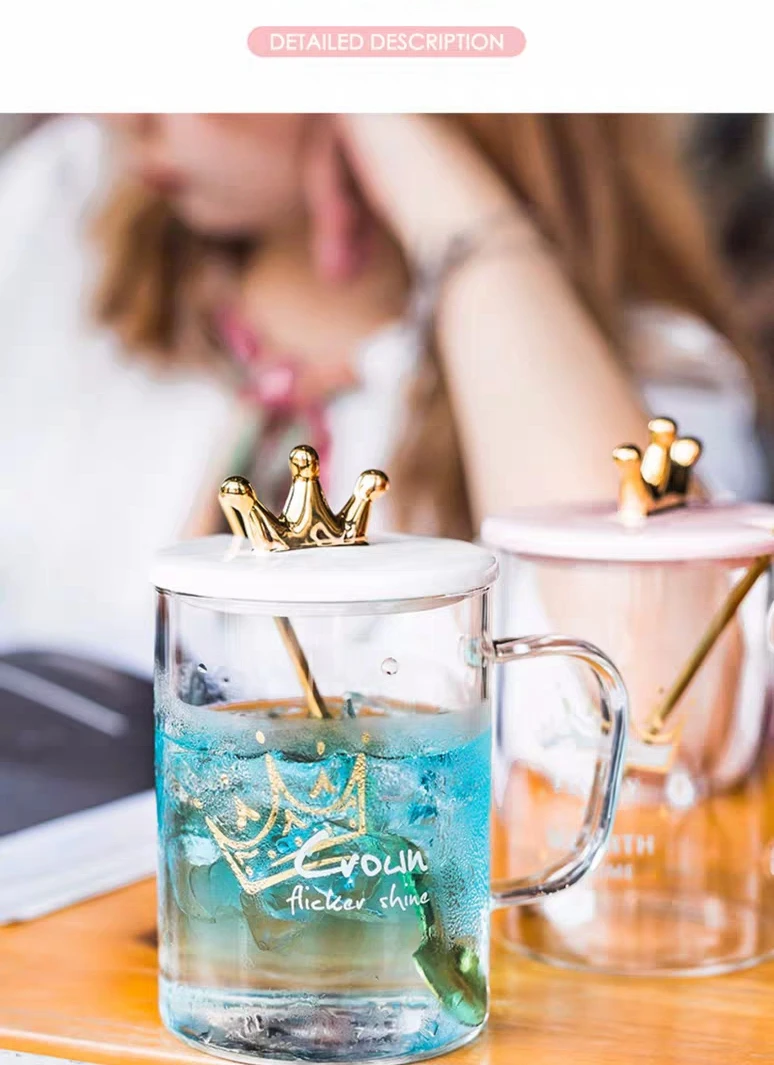 Красивая кружка для воды и молока со смесителем керамической крышкой