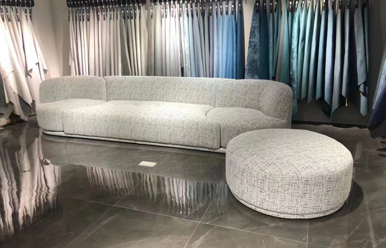 Italian creative paradise sofa multifunctional fabric upholstery modular sofa with swivel armchairs for living room