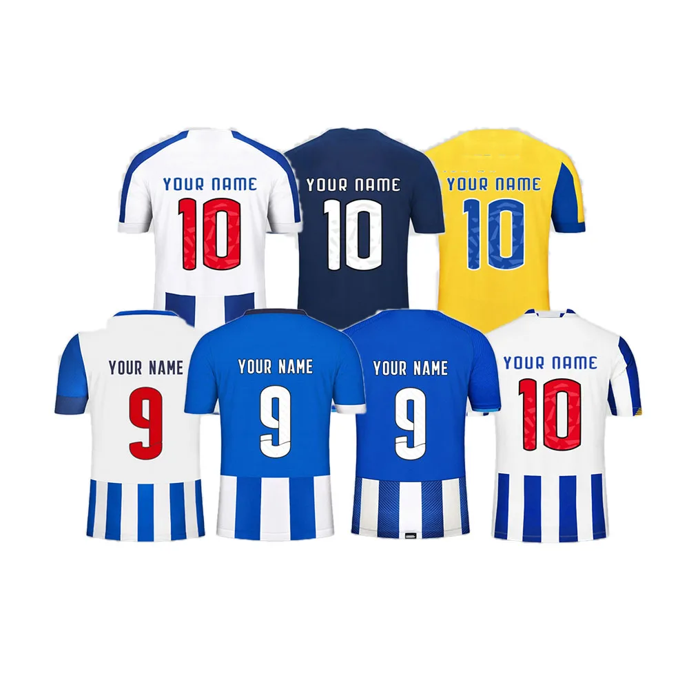 Soccer Jersey Port Fan Style Women Custom Kids Retro 1 Piece Custom Samples Taiwan Made O Football Uniform Shirt