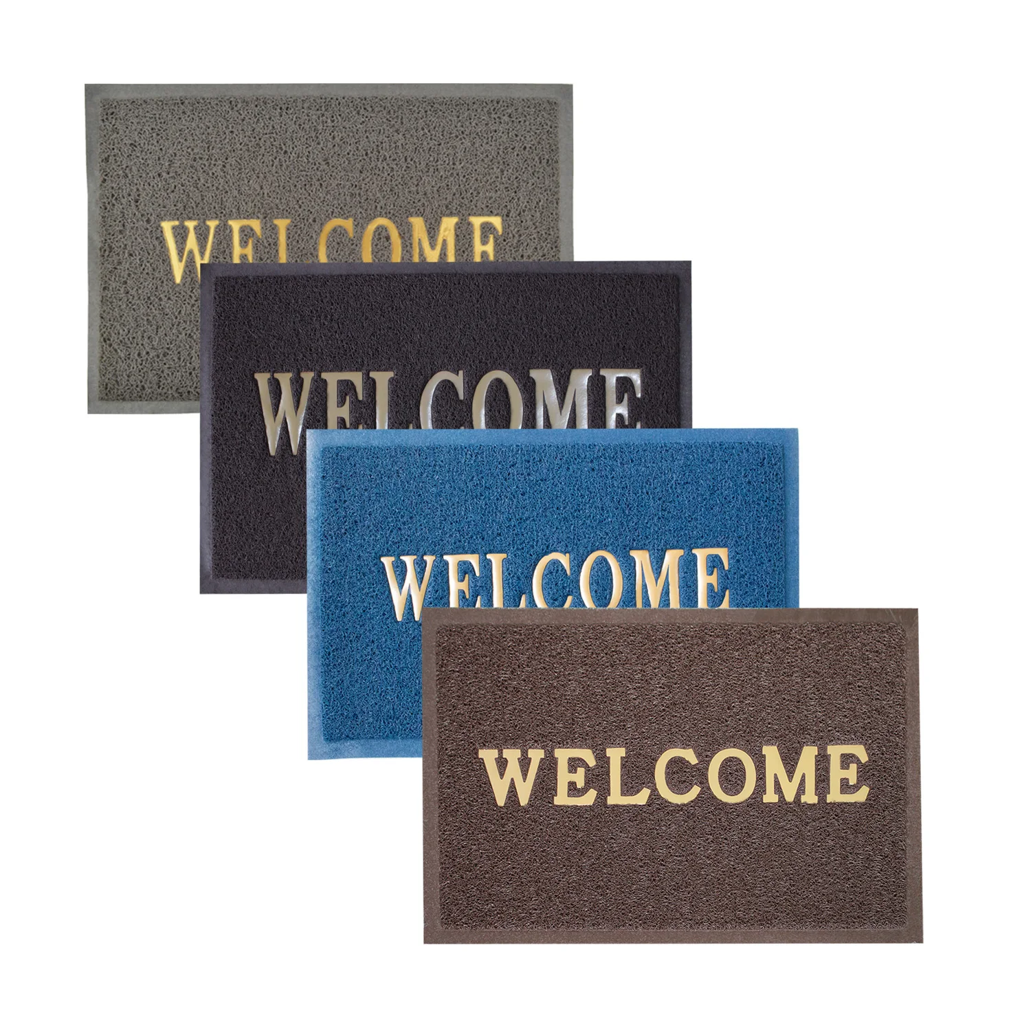 waterproof anti slip custom design indoor outdoor front entrance doormat floor welcome door mat