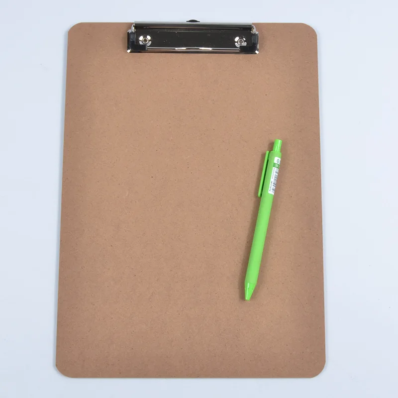 Supermarket A4 Wooden Documents Plywood Clipboard Pad Folder Students Writing Drawing Clip