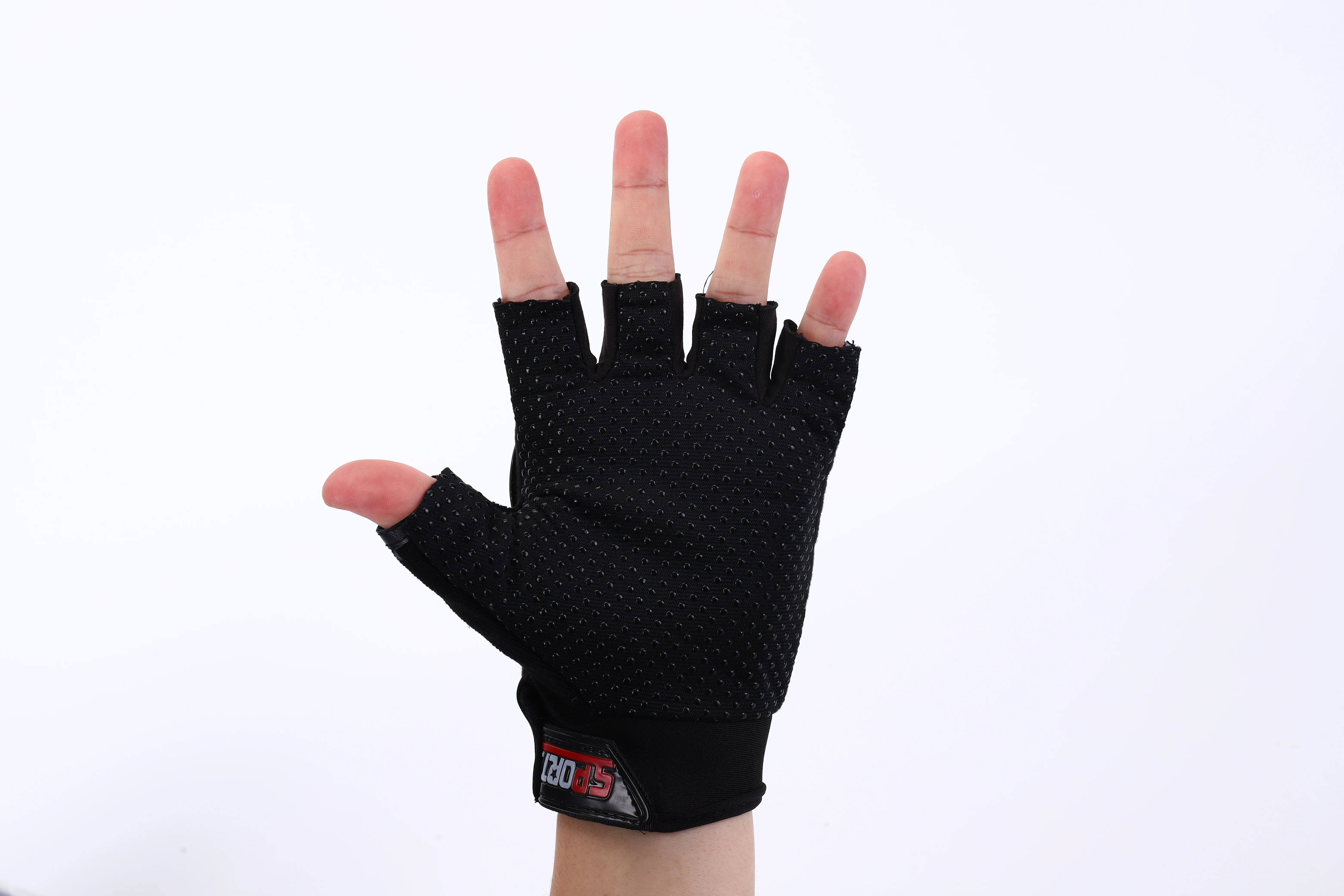 Anti-collision ABS Shell Custom Logo Half Finger Mountain Bicycle Other Sports Gloves for Bike Riding Racing
