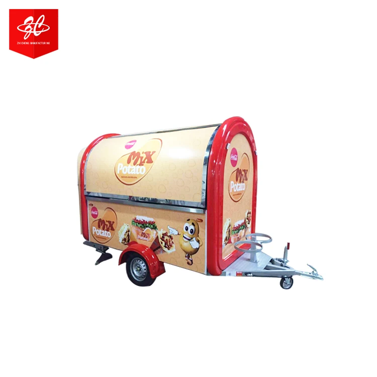 Fully equipped scooter trailer New multifunctional Mobile Food Truck Vending Food Cart For Sale Food Trailer