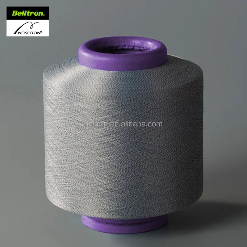 Factory Direct Sales Grey 70Denier/350TPM FDY Antistatic Polyester Filament Yarn for Knitting Weaving