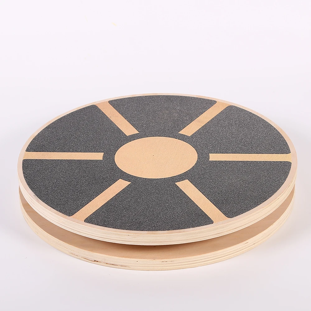 Wholesale Yoga Gym Training Balance Board Fitness Workout Wooden Wobble Board