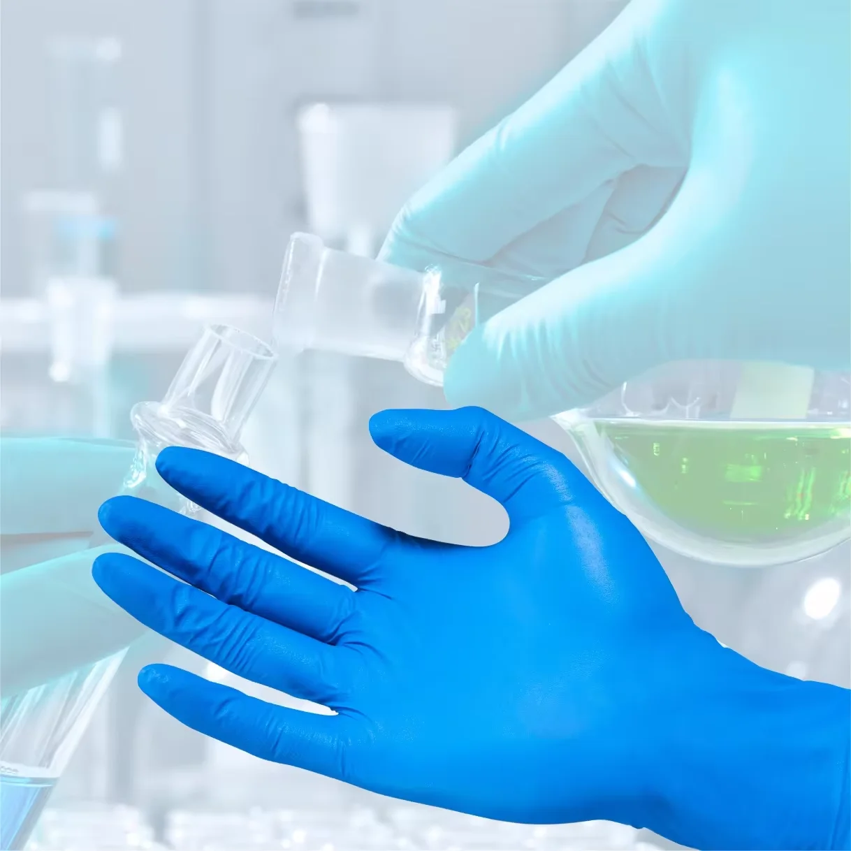 Nitrile Gloves For Women Powder Free Nitrile Exam Gloves Disposable Latex Free Blue 4.3mil small nitrile glove for kids