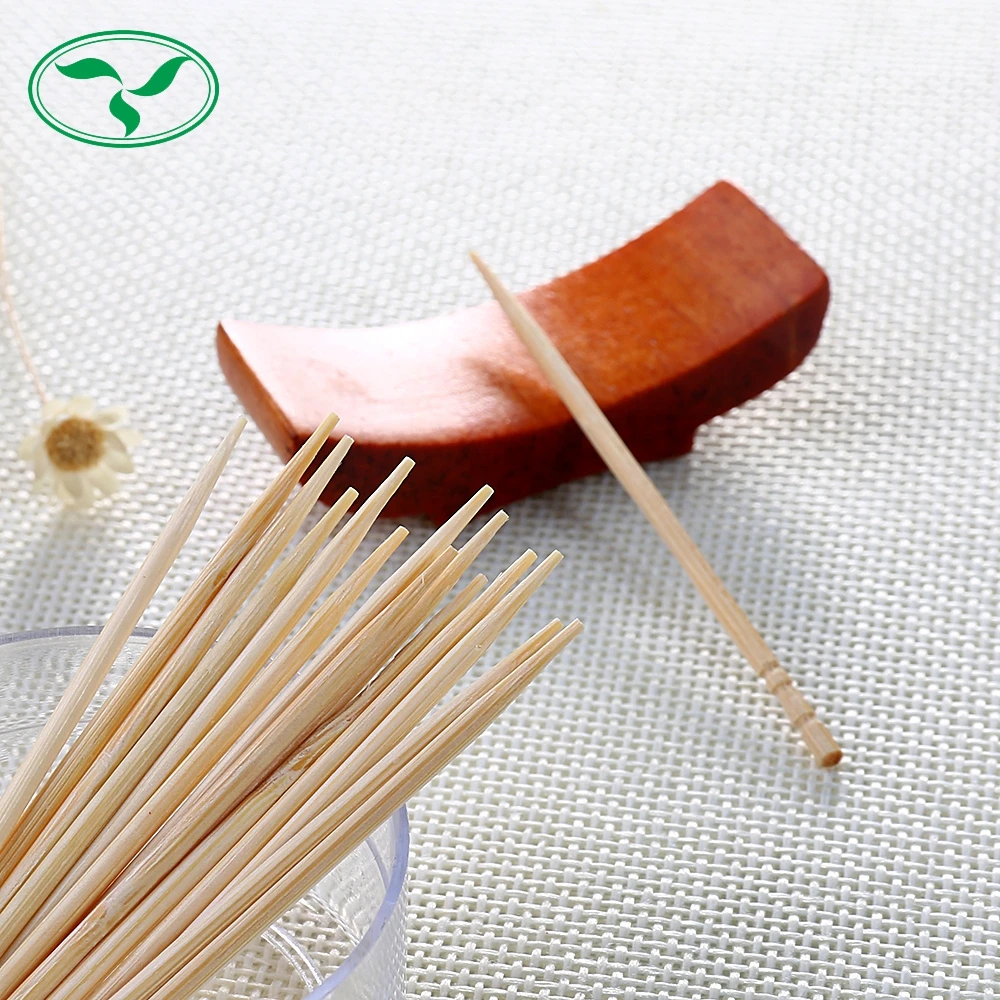 Высококачественные одноразовые 7-11 круглые бамбуковые зубочистки с пластиковой коробкой