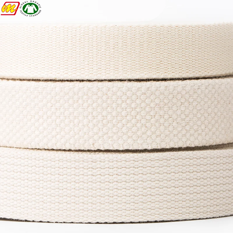 Высокопрочная утолщенная хлопчатобумажная лента с пользовательским логотипом, хлопчатобумажная лента для Ремня Сумки