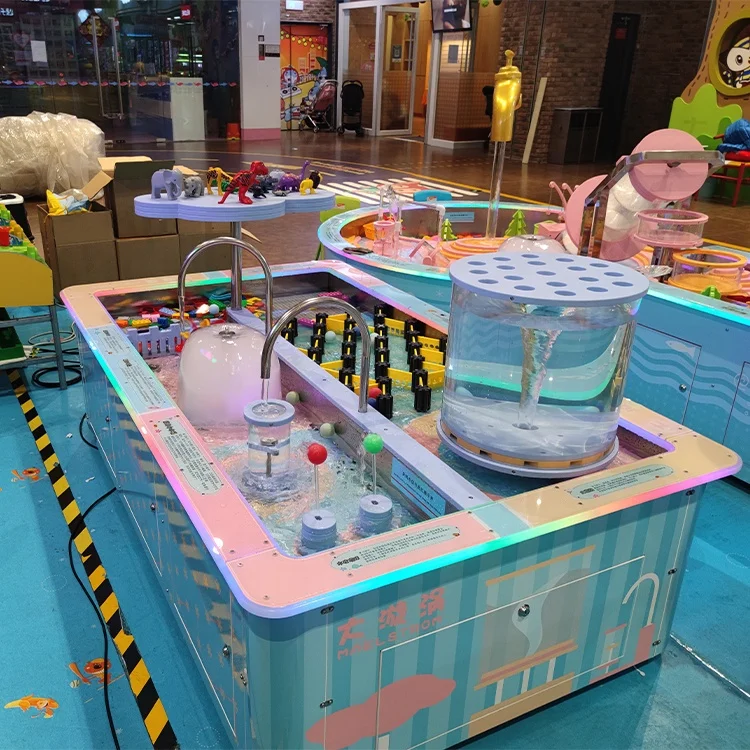 Bonhong Top Quality Indoor Water Park Facilities Kids Water Play Table Games For Indoor Water Playground