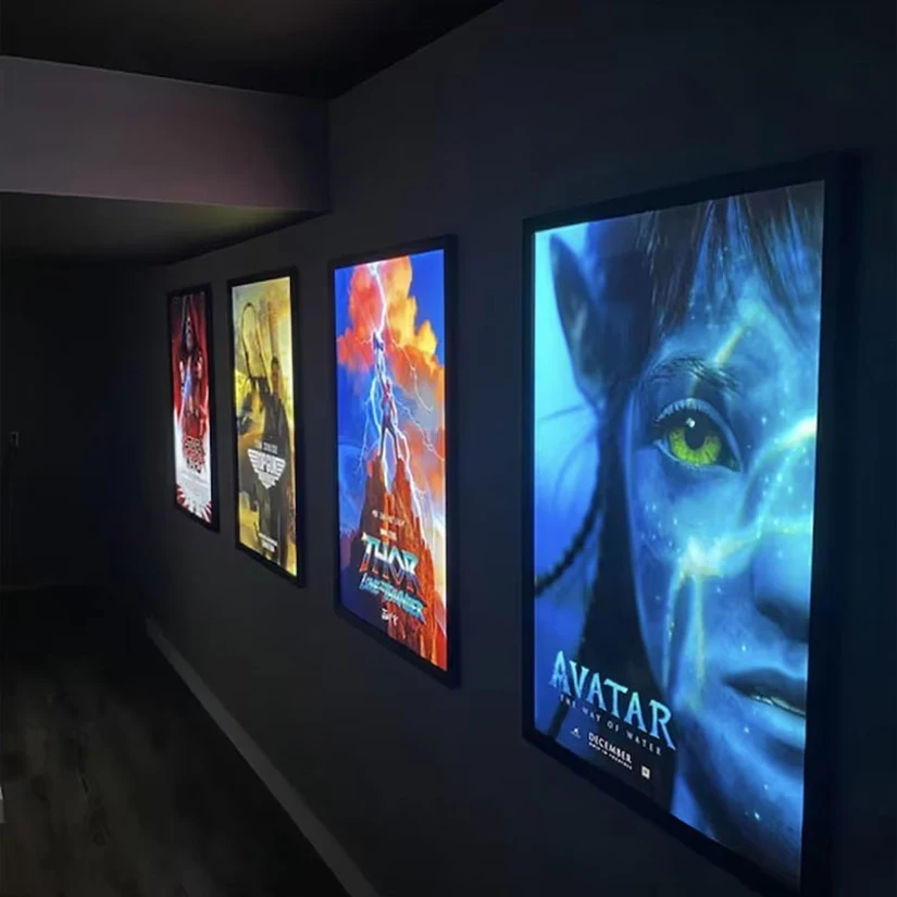 High Brightness A1 Slim LED Lightbox Aluminum Frame Ultra-Thin Movie Poster Advertising Light Boxes