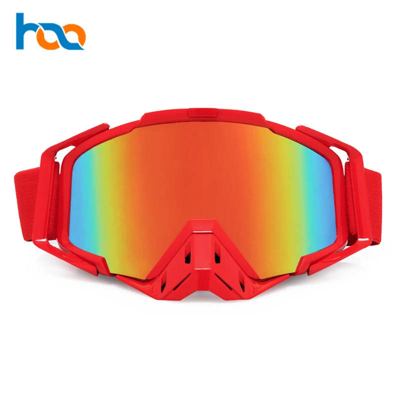 
Guangzhou Manufacturer Custom Non-Slip Straps Anti Fog Racing Dirt Bike Motocross Goggles 