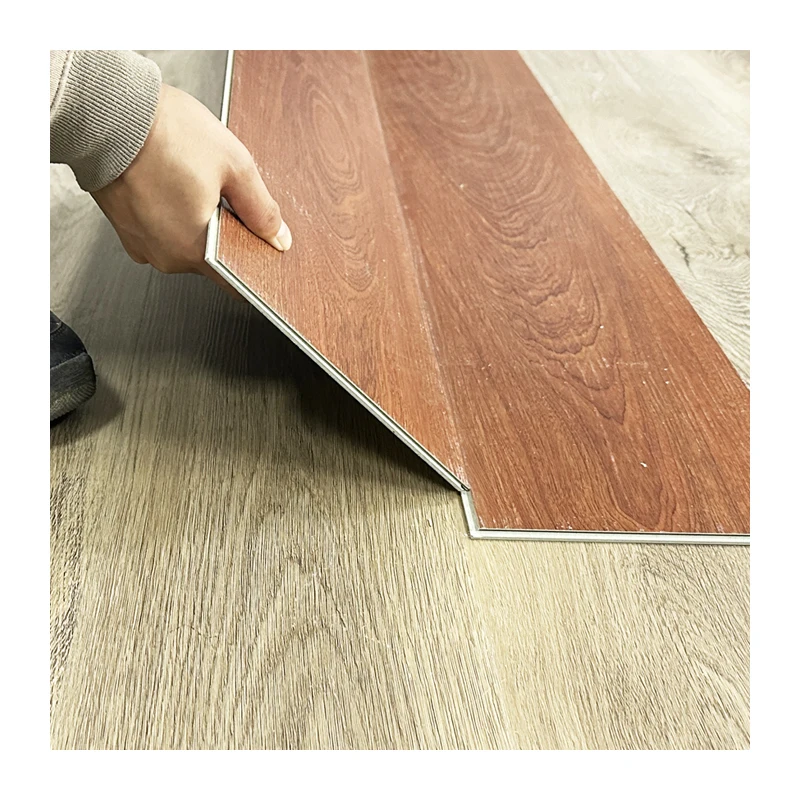 Spc scratch resistant plastic wood grain flooring Spc flooring vinyl flooring Spc click lock installation indoor