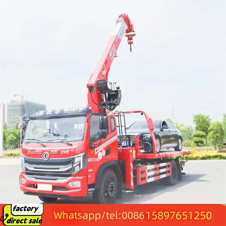 Лидер продаж краны Dongfeng 12 тонн для эвакуаторов гидравлическая лебедка 4x2 бортовой аварийный кран