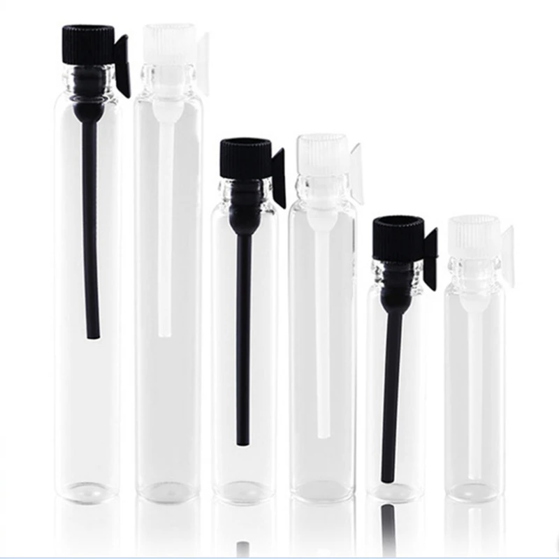 Private custom Cosmetic Packaging 1ml 2ml 3ml Glass Perfume Sample Bottle With Brand Card