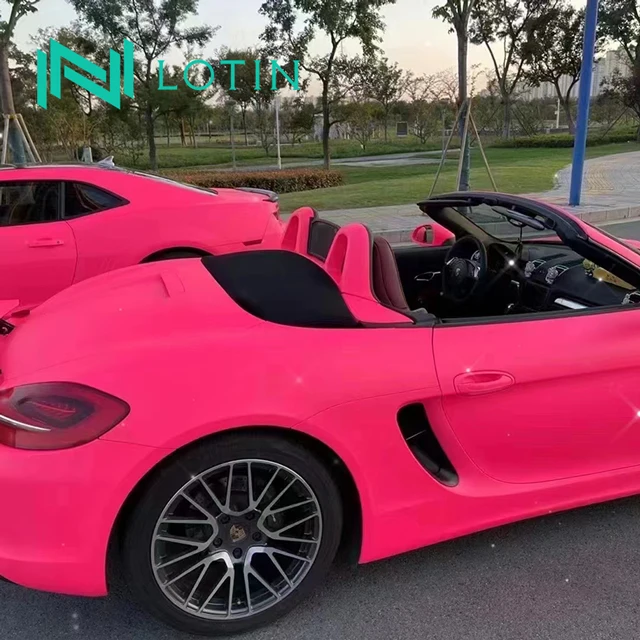 Ultimate Flat Fluorescent Pink Car Sticker Vinyl Wrap Film