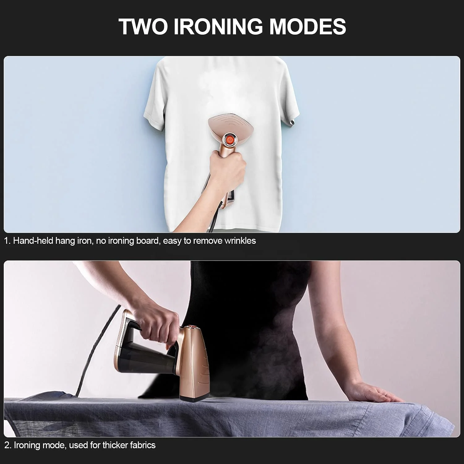 Wholesale Supplier Home 1500 Watt Handheld Steamer for Clothes Portable Travel and Home Use Steamer Foldable Fabric Garment