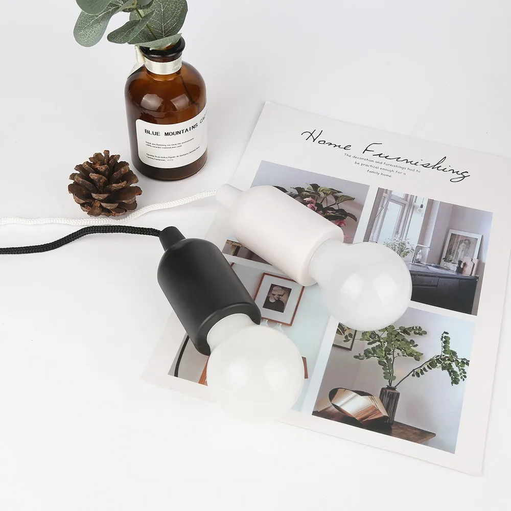 Tent pull light bulb LED Indoor Outdoor colorful Hanging Rope Portable Camping Lamp