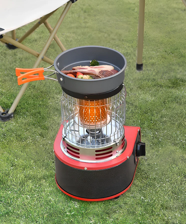 Explore the convenience of a portable gas heater for camping and outdoor activities