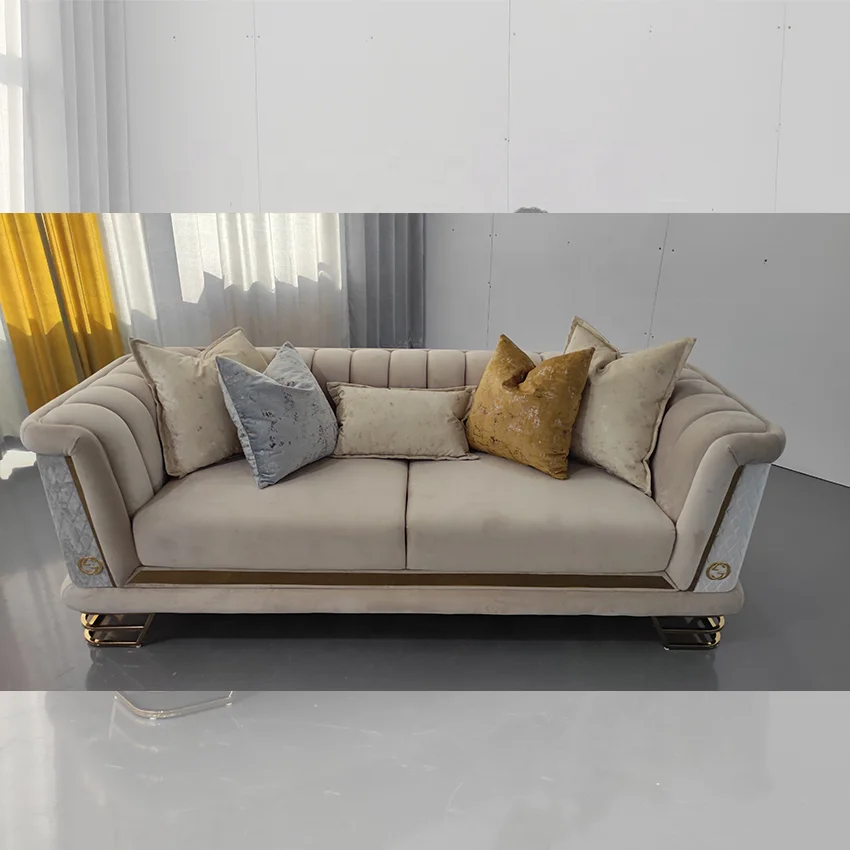 French Furniture White Wolesele Classic Genuine Leather Set Of Living Room Chairs Sofa living room sofas modern american