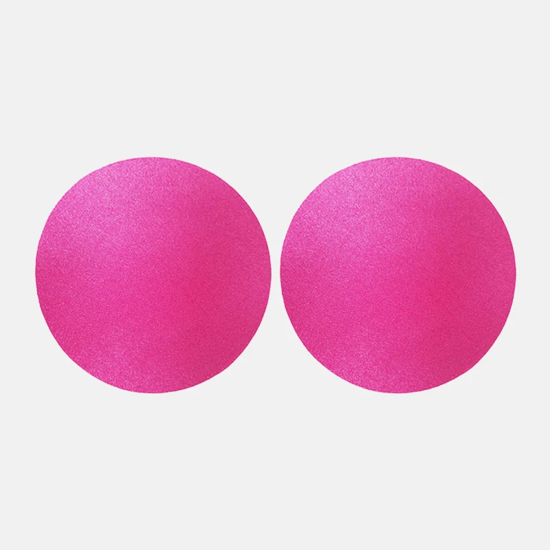 Disposable Self-Adhesive Satin Nipple Cover Multi-Color Breast Pasties Sexy Intimates Accessory