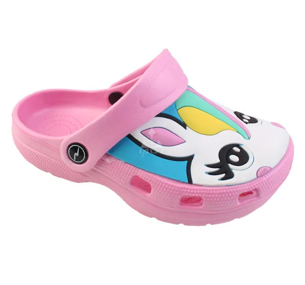 Children Mules Clogs Kids Summer Garden Shoes Girl Boy Beach Shoes Candy Color Hole Baby Shoes