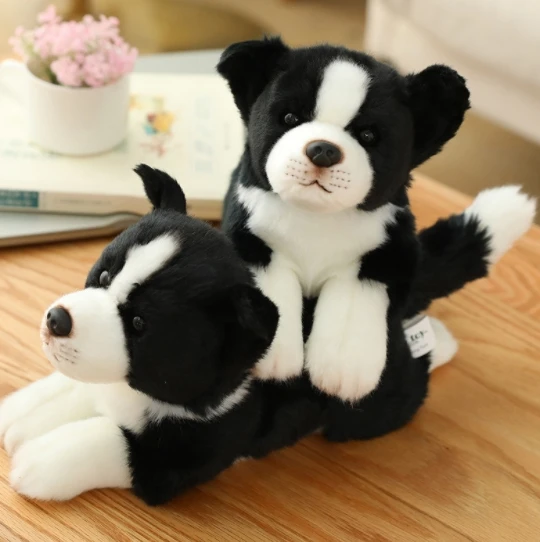 Creative simulation dog doll bulldog Schnauzer Husky plush toy for children plush toy