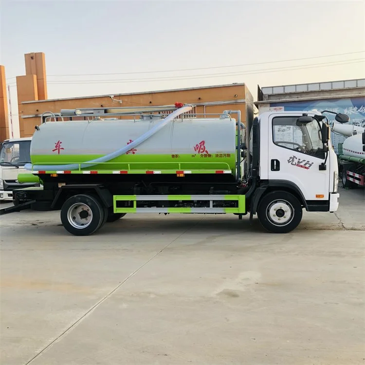 Tank body self suction and self discharge suction sewage truck community septic tank biogas slurry tank suction truck