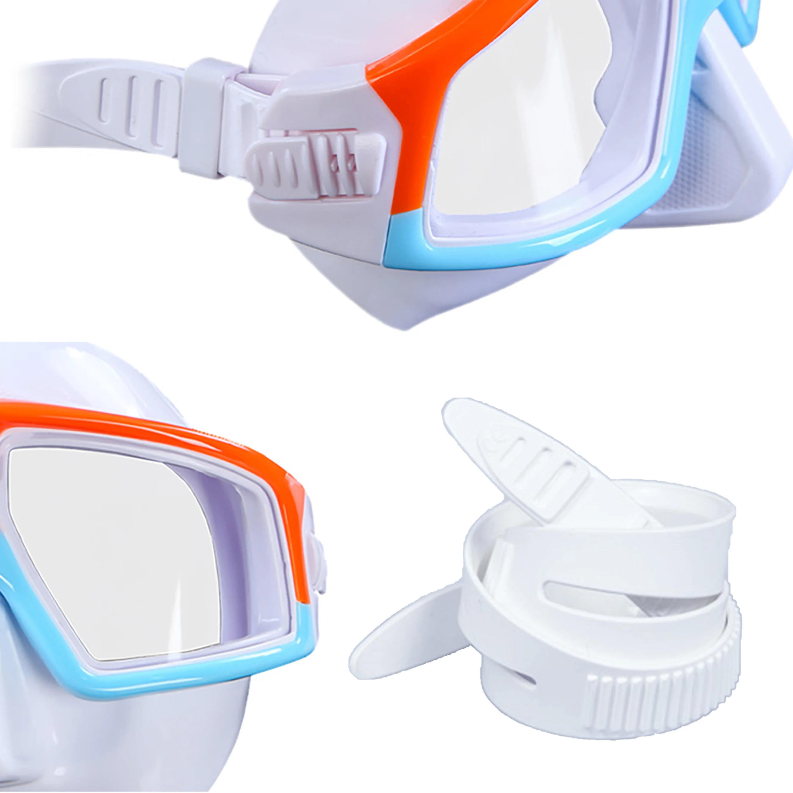 Half Face Snorkel Mask Silicone Swimming Scuba Diving Mask Glasses Eye Protect Dive Swimming Safety Goggles