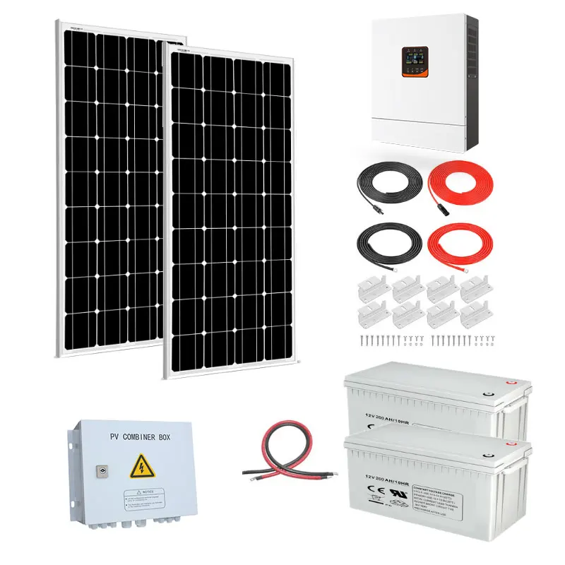 50w 12v Solar Power System Off Grid Dc Solar Power Battery System Complete Solar Power System With Radio/mp3