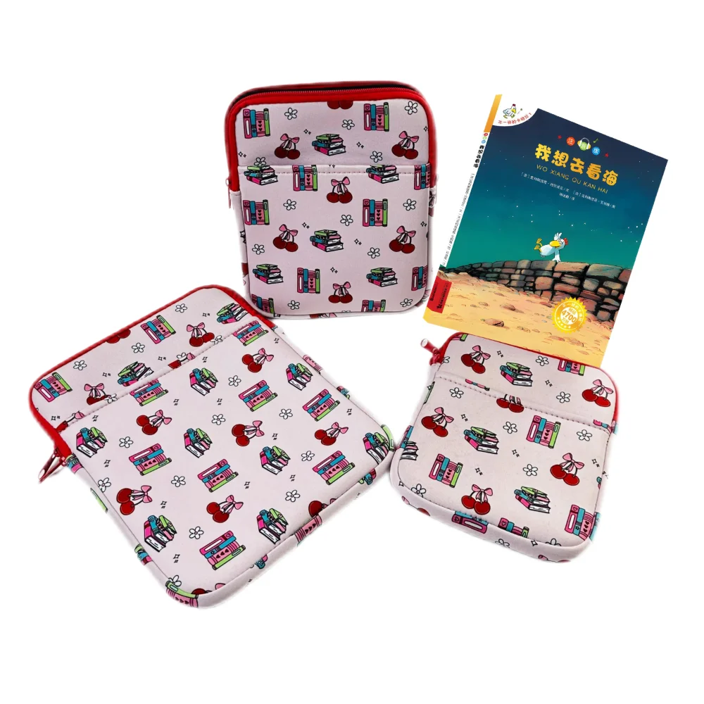 Free Sample Waterproof Laptop Bag&Ipad Bag 3 Size Neoprene Book Protector for Book Accessories