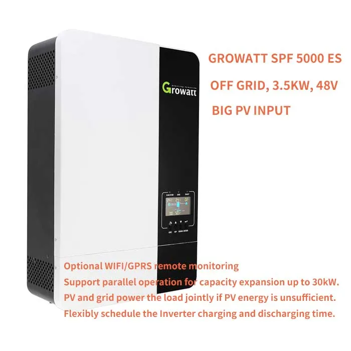 Growatt spf 5000 es 48v 3500w 5000w Mppt Off Grid Solar Inverter With Batteries