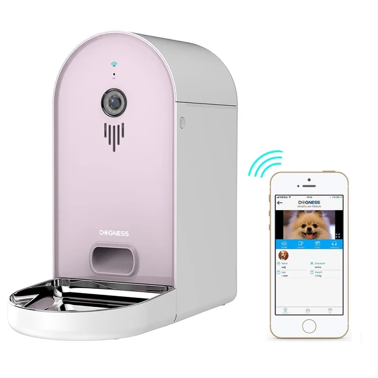 Dogness Wifi Feeder Automatic Smart Auto Pet Timing Feeder with Camera 6L Capacity for Dogs Cats APP Remote Control Feeders