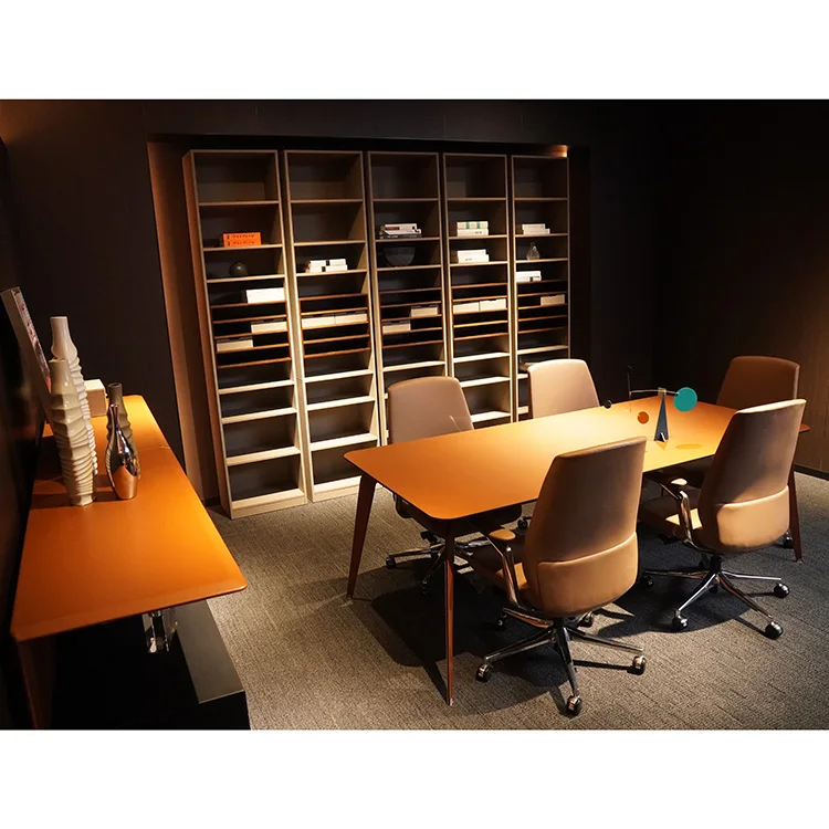 Высококлассная роскошная мебель Современная Odm Oem изготовленный на заказ деревянный стол для встреч современный офисный с офисным столом