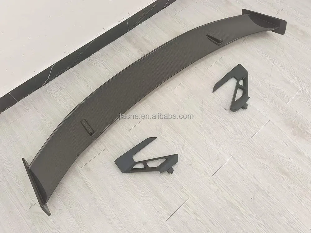 Carbon Fiber FRP Rear Lip Spoiler Trunk Wings With Bracket for Audi R8 2013-2022 Rear Boot Spoiler Car Styling