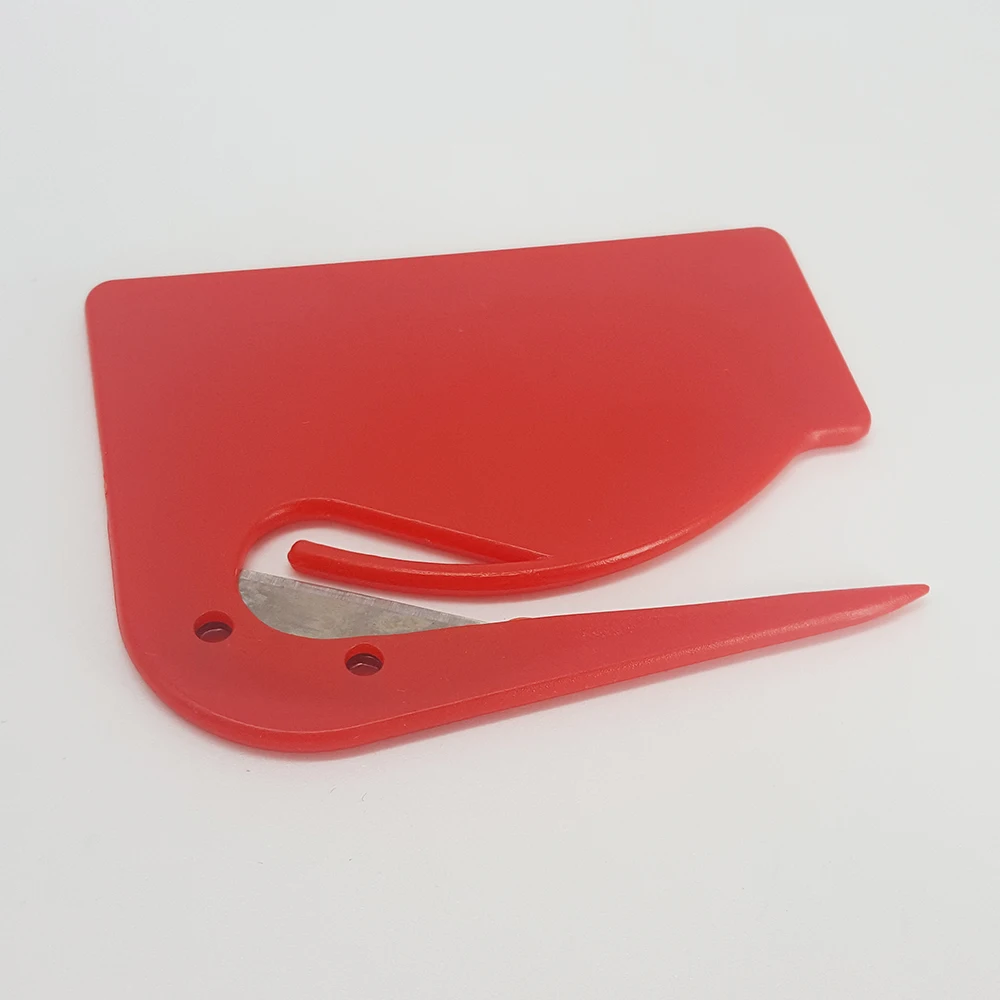promo giveaways letter opener sharp concealed blade safely slices through envelopes large space to adding logo