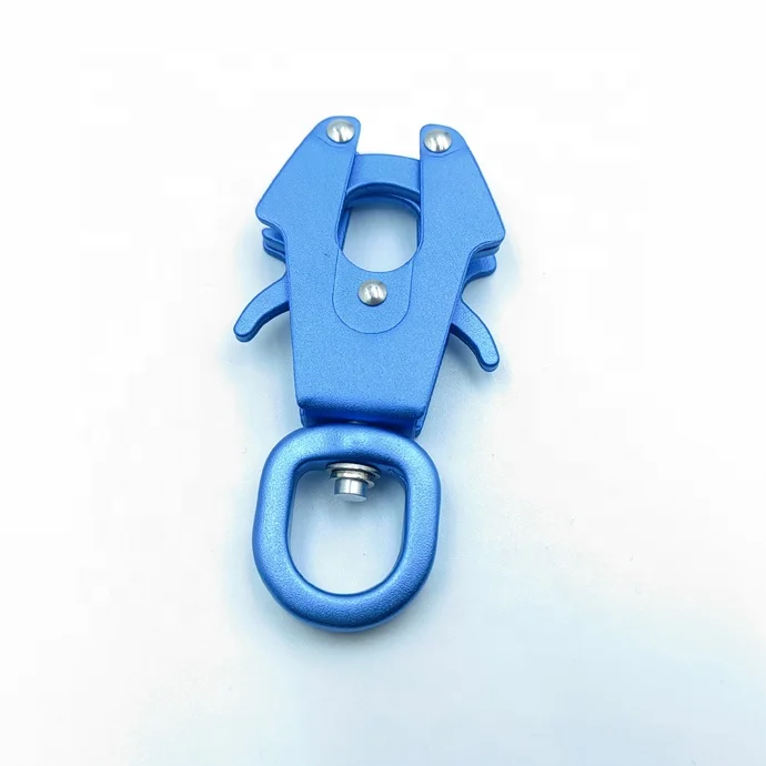 Aluminum Quick Release Frog shaped Clip Buckle Dog Leash Clasp Dog Chain Buckle for Linking Pet Collar