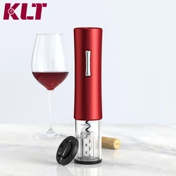 Wholesale electric wine bottle opener automatic slim body portable wine corkscrew with foil cutter