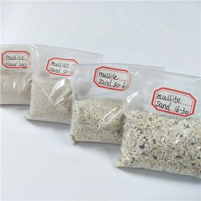 Mullite sand and chamotte sand for investment precision casting with lost wax process