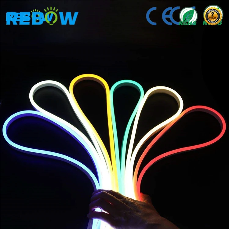 Drop Shipping 12V 24V Ip67 Wall Rgb Flex Rope Strip Lighting Tube Words Custom Led Neon Lights