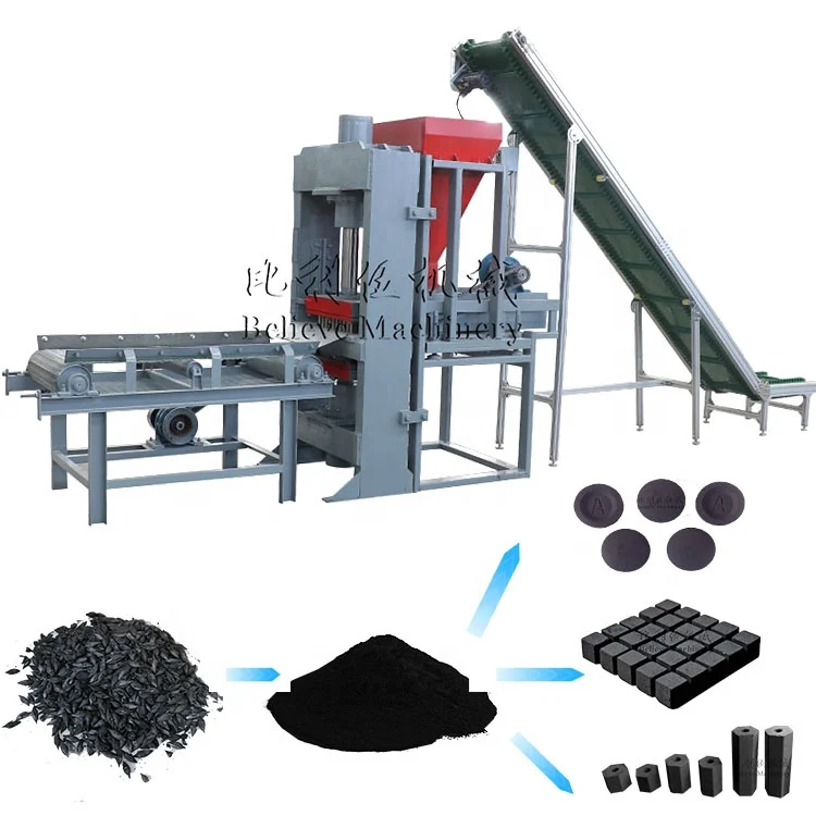 Automatic Bbq Charcoal Briquette Making Machine Shisha Hookah Cube Charcoal Machine