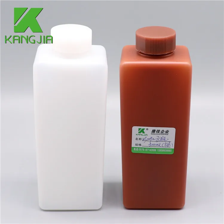 Wholesale Price Chemical Bottles 300ml Empty HDPE Plastic Laboratory Reagent Bottle With Screw Lid