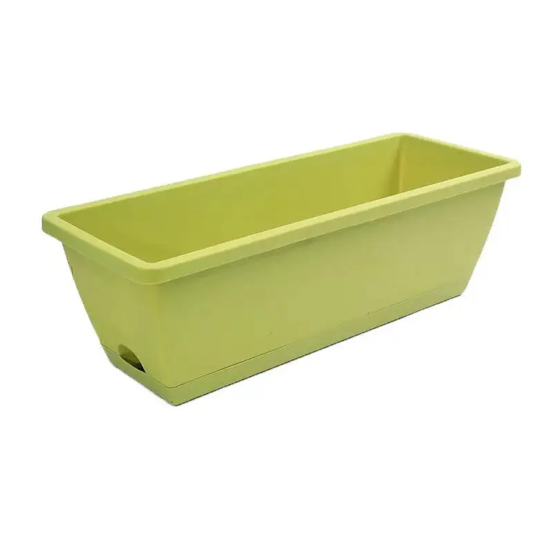 Balcony vegetable grey pot 43*19*14cm thickened rectangular flower pot gardening vegetable planting planter wholesale