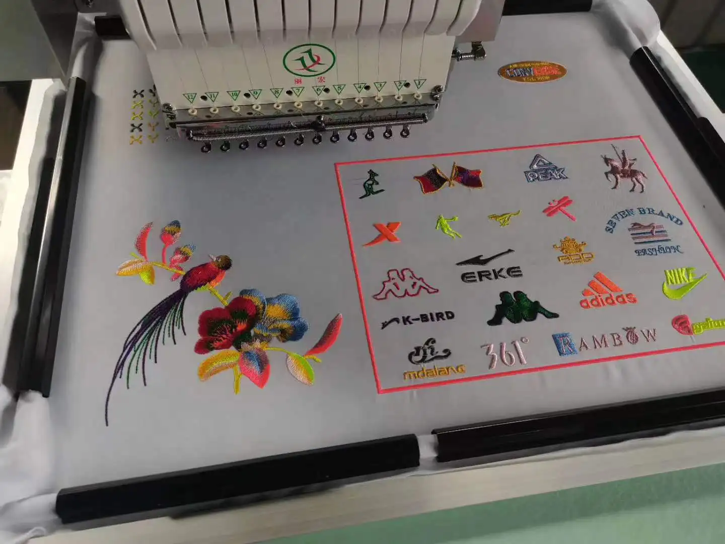 High Quality Used Taiwan Shuhong Single Head 12 Needles Embroidery Machinery Embroidery Machine