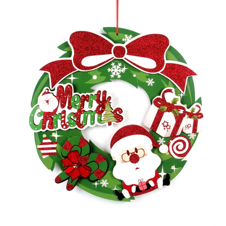 2024 hot paper wreath for home  beautiful Chen decoration and Christmas decoration wreath