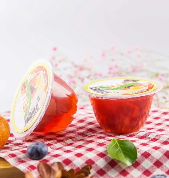 Fresh Taste Natural Product oem brand heavy syrup mix fruit cocktail dice gel jelly in cups