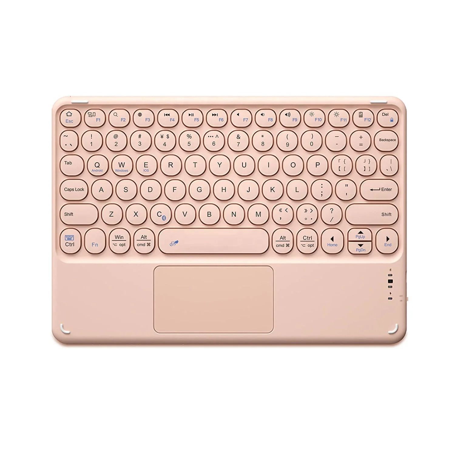 Factory custom wireless keyboard color backlit Mini tablet wireless keyboard with mouse touch pad