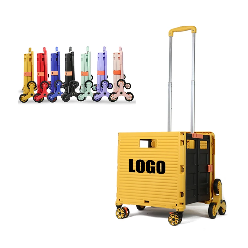 Baoyu Quick Cart Trolley Folding Climbing Stairs Cart Bags Foldable Heavy Duty Trolley