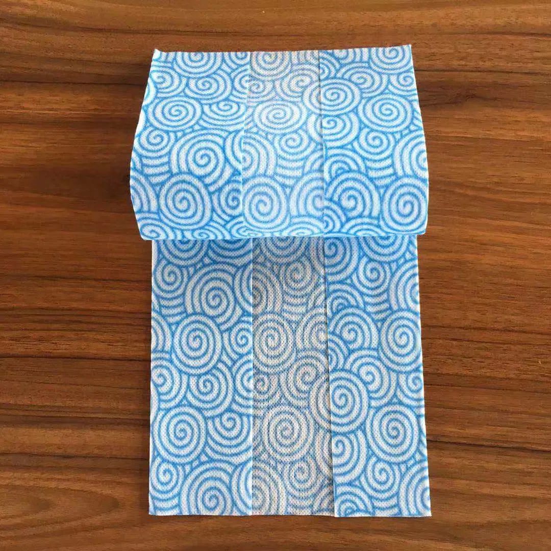 50Pcs/Roll Disposable Breakpoint Wood Pulp Kitchen Towels Cleaning Cloth Glasses Dish Wipes  China Manufacturer