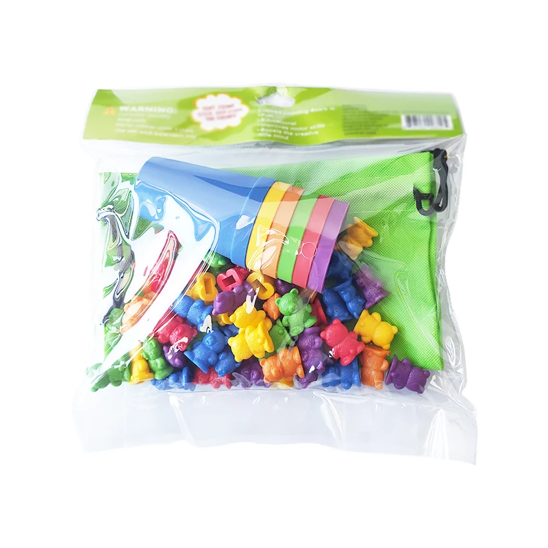 Amazon Hot Sale Customizable Math Educational Toys Kids Color Sorting Counting Game Toy Set
